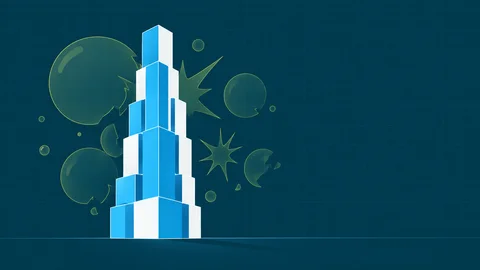 Illustration of a solid tower rising past fading hype bubbles, representing clear GRC platform selection.